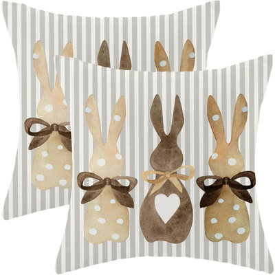 Print Linen Reversible Pillow Cover