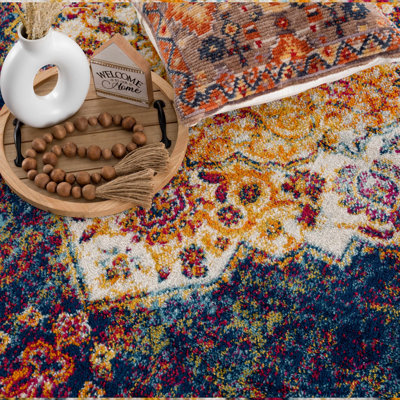 Tapis oriental bleu Edwa
