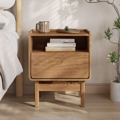 Table de chevet et table de bout avec rangement Eric Oak