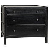 Hampton 3 - Drawer Solid Wood Nightstand