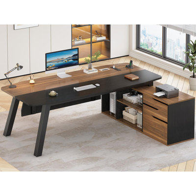 Bureau de direction 71 po avec classeur