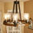 Royst 6 - Light Unique Wagon Wheel Chandelier