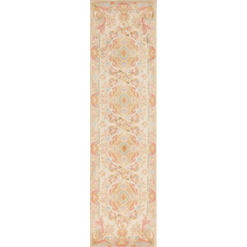 Savonnerie One-of-a-Kind 2'6" X 10' Hand Knotted Area Rug