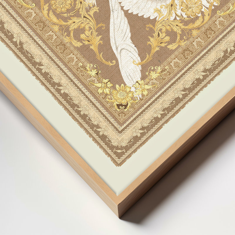 Celestial Cranes, Tan, 40" H x 40" W