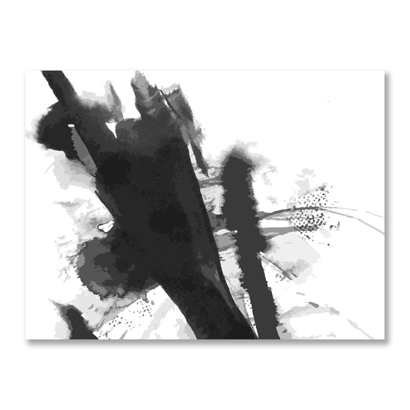 Encre Splater par DecorumBY - Peinture, H 24 po x l 36 po x P 1,5 po, Aluminium
