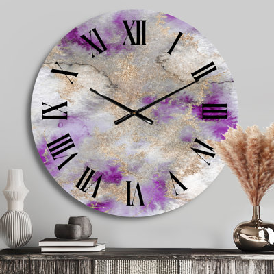 Marble Clouds I - Modern Wall Clock