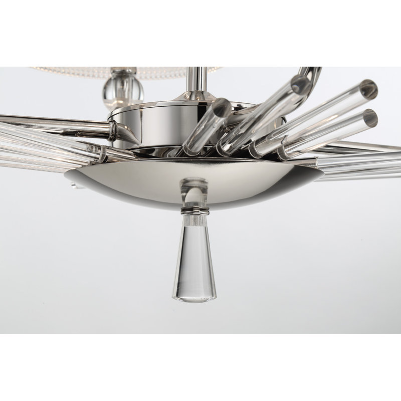 4 - Light Polished Nickel Kitchen Island Pendant