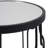 Mel Glass Top Frame Nesting Tables
