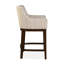 Upholstered Bar Stool with Solid Wood Frame-1862297579