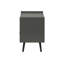 Table d'appoint, table d'appoint, bout, tiroir de rangement, table de chevet, chambre à coucher, salon, stratifié gris, contemporain, moderne-129461723