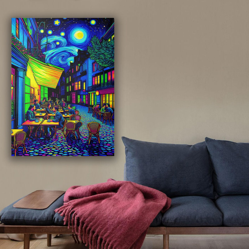 Superbe peinture décorative sur toile, 27,6 po x 39,4 po | 100% toile, cadre 100% bois (épaisseur: 1,2 po) | Parfait pour les amateurs de décoration intérieure et d'art