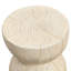 Tables d'appoint sculpturales, 42 cm (16,54 po), aspect bois MGO, style rustique pour terrasse.-1824215126
