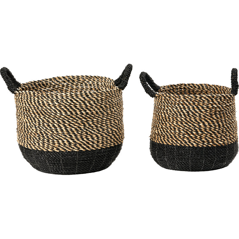 Hand Woven Laundry Hamper with Handles