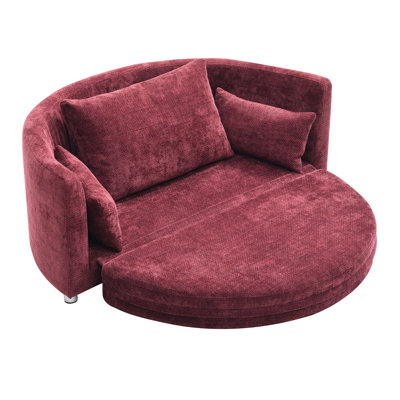 Lit pliable polyvalent, polyvalent et pratique. Se transforme en chaise longue, matelas. Lin bourgogne, pour tout espace avec fermeture à glissière, entretien facile. Convertit le design