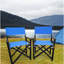 Chaise pliante 2 pièces - Chaise réalisateur en toile bleue. Et robuste. Forte capacité portante. Facile à nettoyer et respirant. Pliable pour un rangement sans effort. Convient à tous. 23 po Profondeur, 20 po