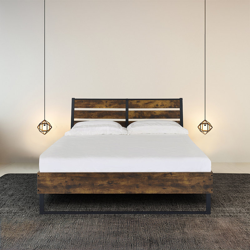 Industrial Style King Bed