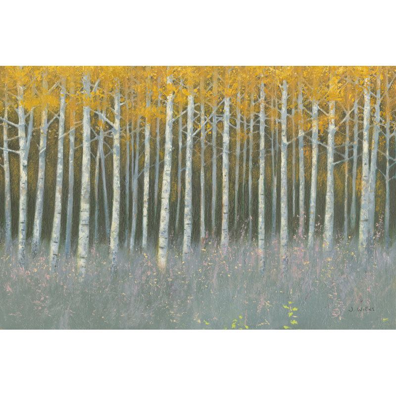 «Forest Dusk» par James Wiens - peinture sur toile tendue, H 8 po x l 12 po x P 1,25 po