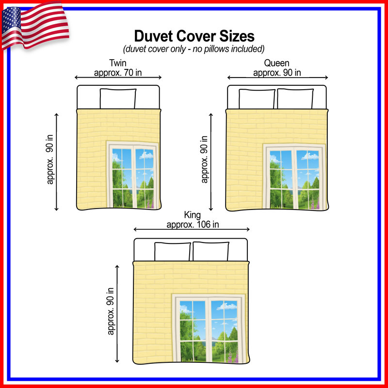 Brick Wall Window View Duvet Covers, Queen
