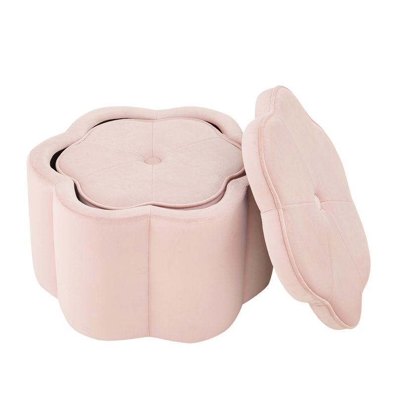 Ensemble de 5 repose-pieds avec rangement, Pink