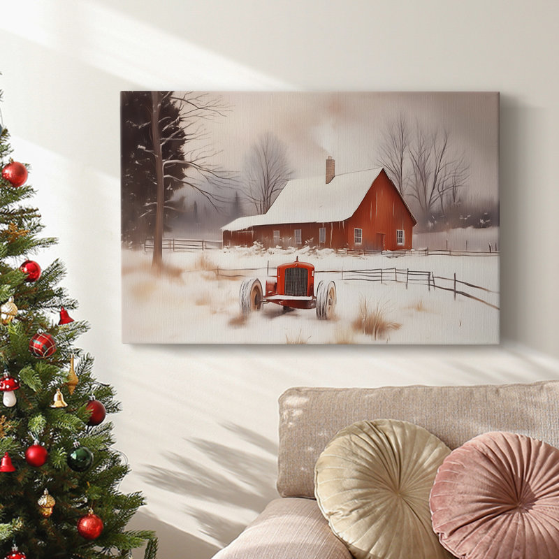 Art des Fêtes de Noël - Toile tendue avec châssis - Série 3-Cxx, H 40 po x l 60 po