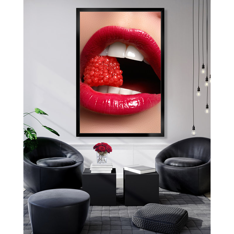 Raspberry Delight, reproduction d'art acrylique