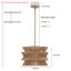 Luminaire suspendu en corde tissée 1 lumière à intensité variable Towne-1349312790