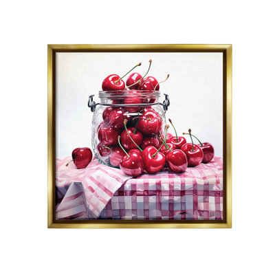 " Cherries In Country Jar " by RB