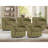 24.4" W Contemporary Upholstered Soft Swivel Barrel Chair And Ottoman-1228928564-1227295326