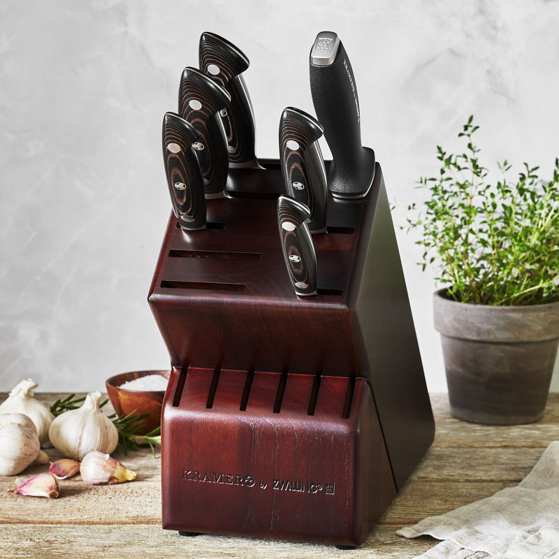 KRAMER by ZWILLING EUROLINE Damascus Collection 7-Piece Knife Block Set