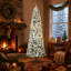 Sapin de Noël artificiel enneigé 7,5 pi avec lumières réalistes, 350 lumières DEL et 641 pointes-117671888