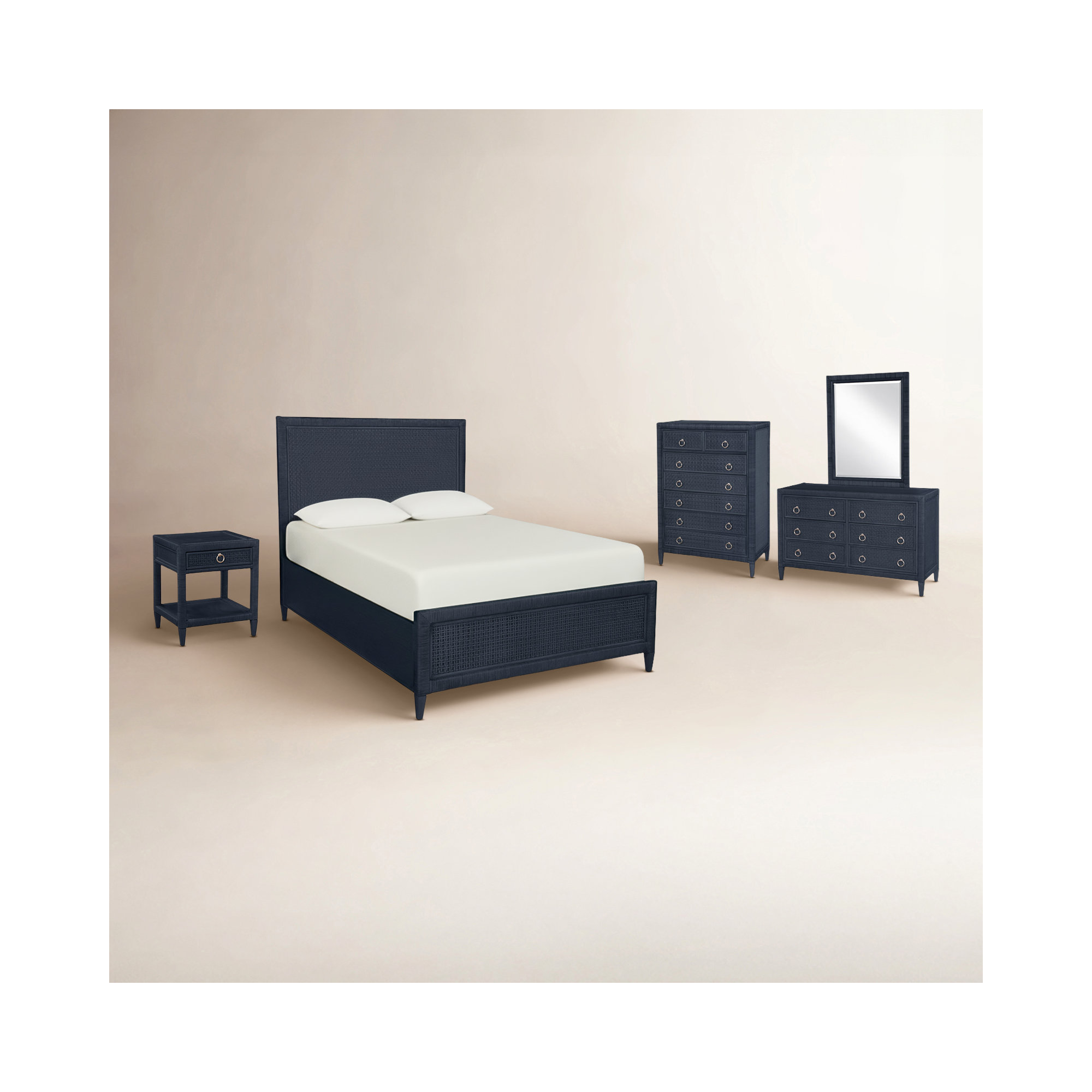 Monterey Bedroom Set, Navy, King