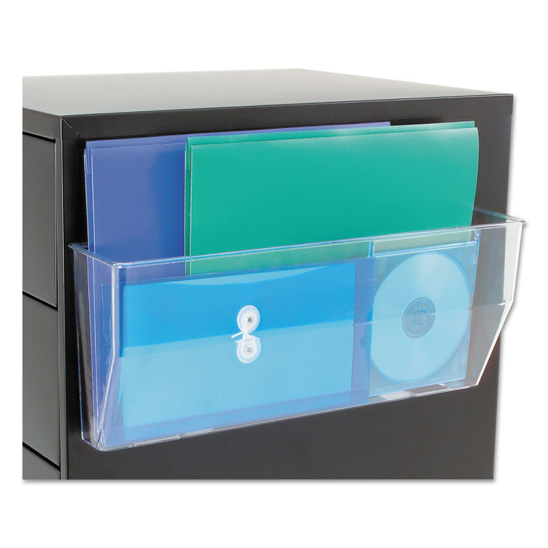 Deflect-o® DocuPocket® Magnetic Wall File Pocket PVC / Vinyl Hanging Files Open