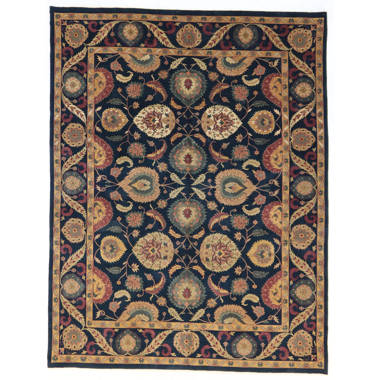 Canora Grey Mengia Hand Braided Wool Floral Indoor/Outdoor Rug