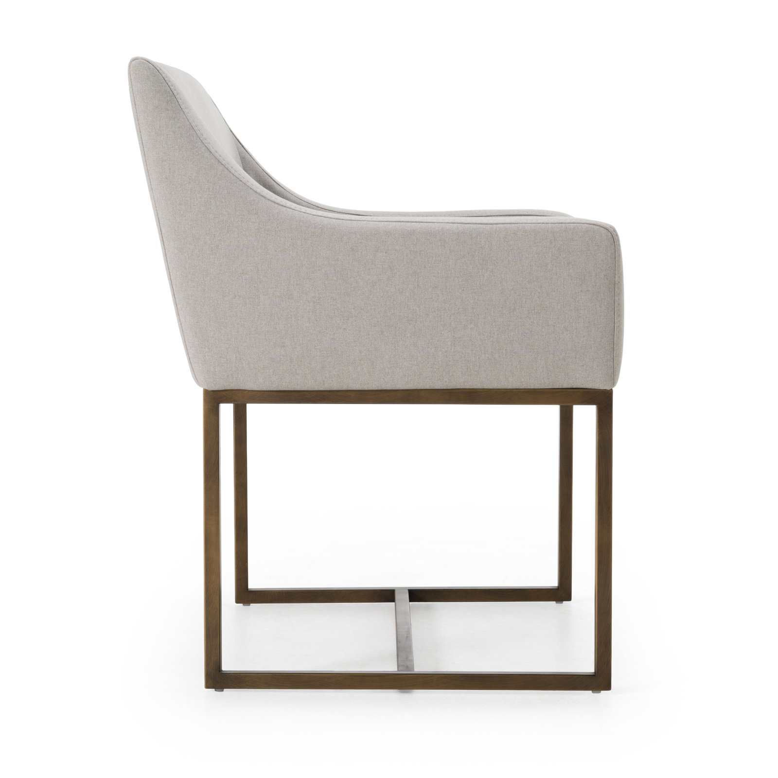 Teddy Dining Armchair, Silver Grey