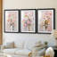 FLORAL Series CCCCLXV - Impression encadrée sur mesure de qualité supérieure - 3 pièces-1771865798-1771865800