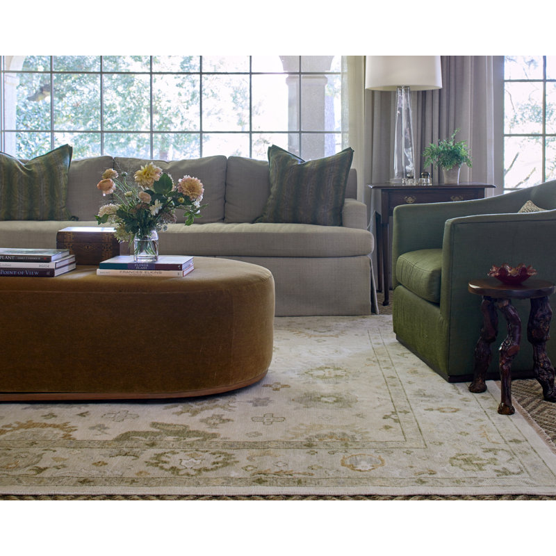 Hand Knotted Wool Oriental Area Rug, Rectangle 12' x 15'