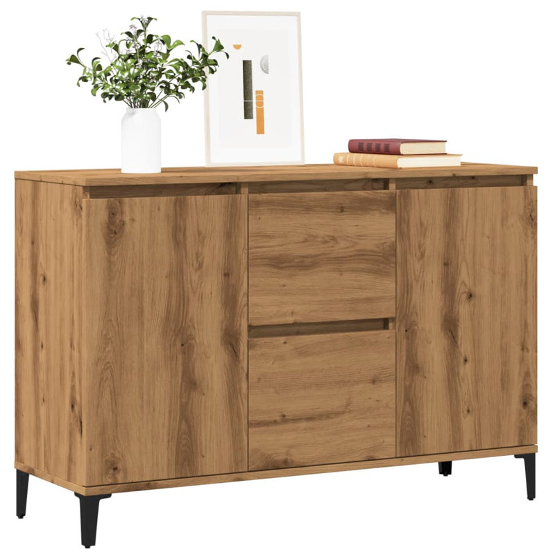 Wall Shelf 102x30x29 cm Engineered Wood, Artisan Oak