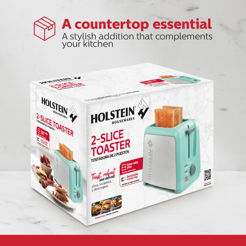 Grille-pain 2 tranches Holstein Housewares, Mint