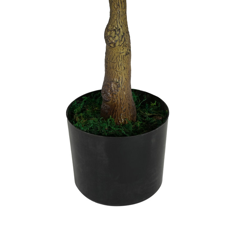 51" Artificial Ficus Tree with Plastic Pot