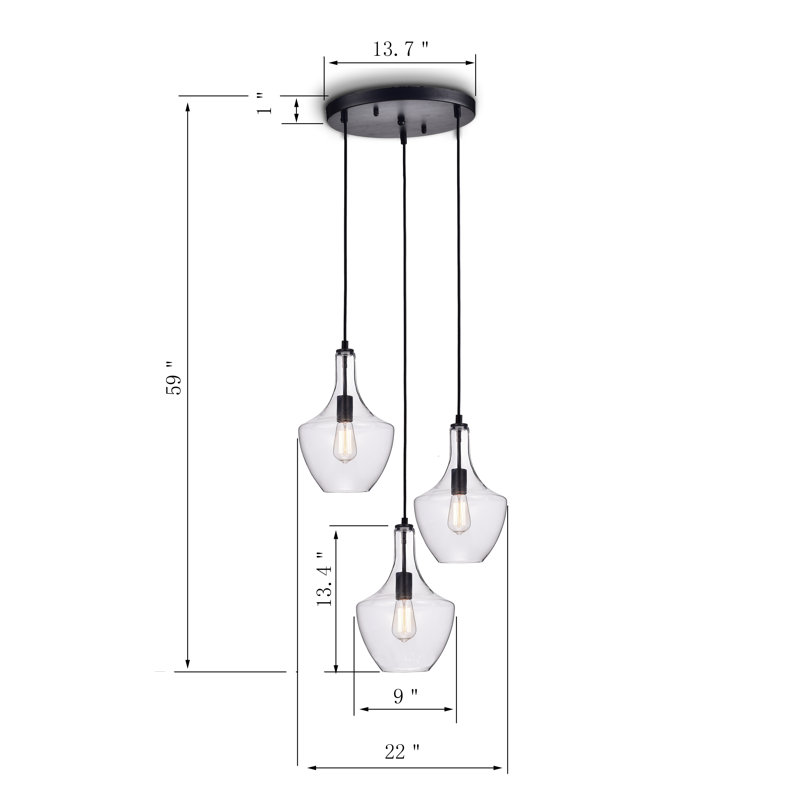 Hockett 3 - Light Cluster Pendant