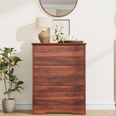 Commode en bois à 3 tiroirs, grande armoire moderne avec rangement profond, grande commode à large plateau, commode de rangement longue pour chambre à coucher, salon, couloir, chambre d'enfant