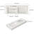 47'' Rectangular Stone Resin Double Bathroom Sink With Faucet Hole