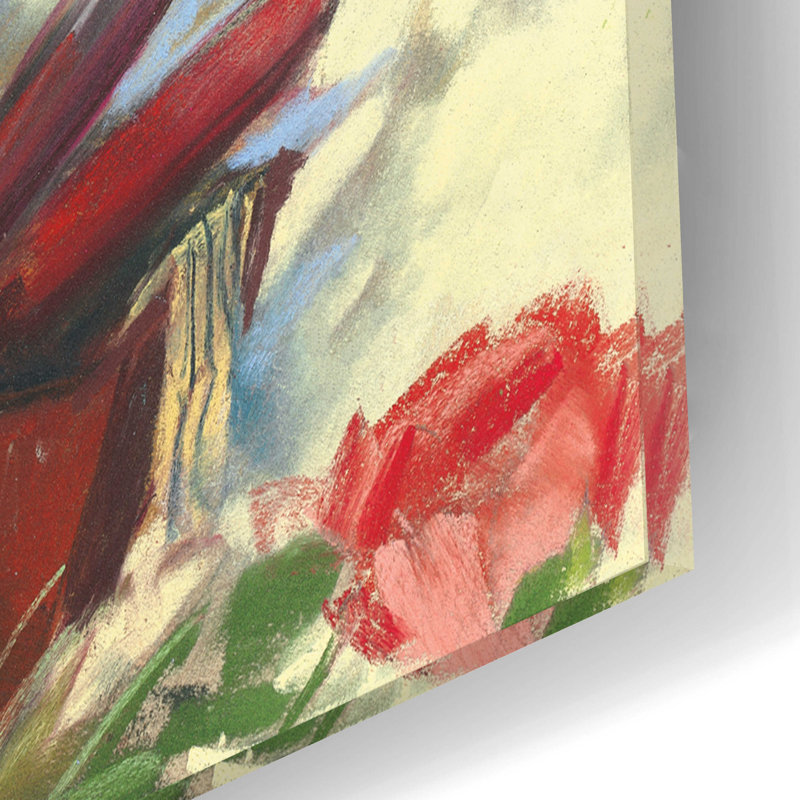 «Porch Geraniums» par Carol Rowan, H 12 po x l 12 po x P 0,13 po