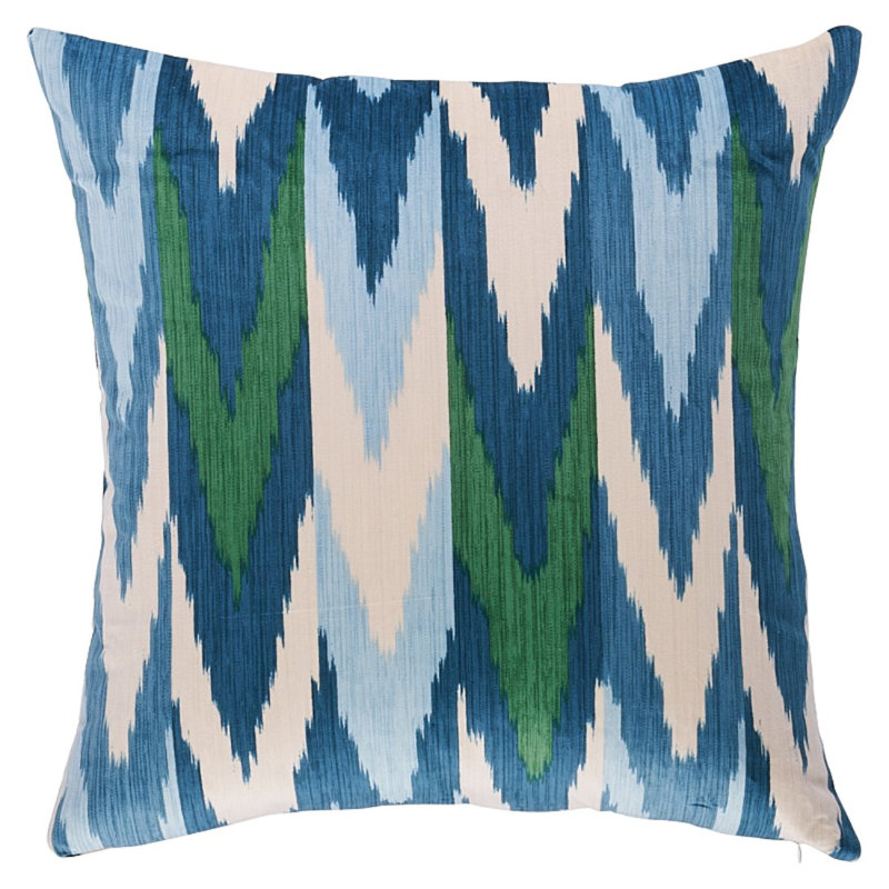 Kashgar Velvet Ikat Pillow