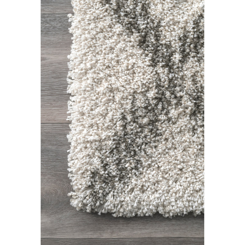 Tapis ivoire à motif géométrique Johnsburg, Rectangle 4 pi x 6 pi