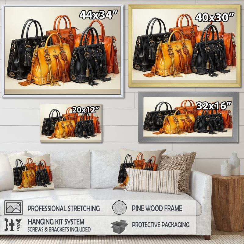 Popart Fashion Bag Envy II - imprimé, H 24 po x l 32 po x P 1 po, Toile tendue
