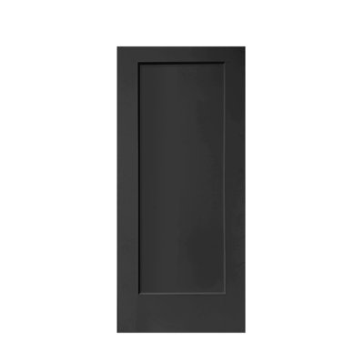 80'' Hollow Paneled Painted without Installation Hardware Kit Sliding Closet Doors