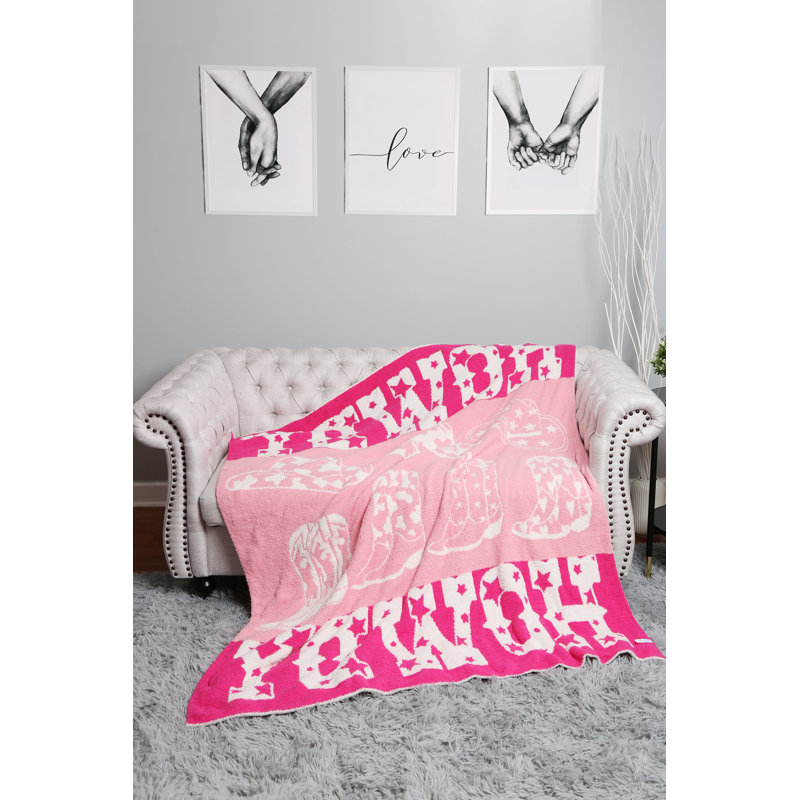 Jeté Howdy Cowgirl Luxury Soft - ROSE
