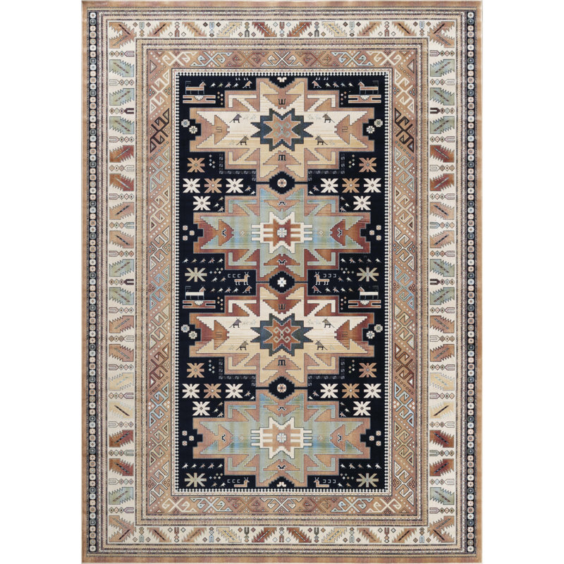 Tapis rouille Ovid, Rectangle 5 pi 3 po x 7 pi 6 po
