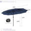 Parasol de marché rectangulaire 156 po x 78 po Taralyn-93545955